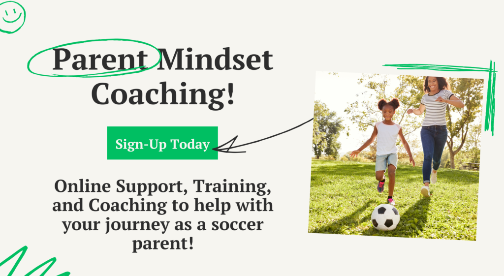 Soccer Parent in Cleveland TN playing with Daughter in add for Parent Mindset Coaching